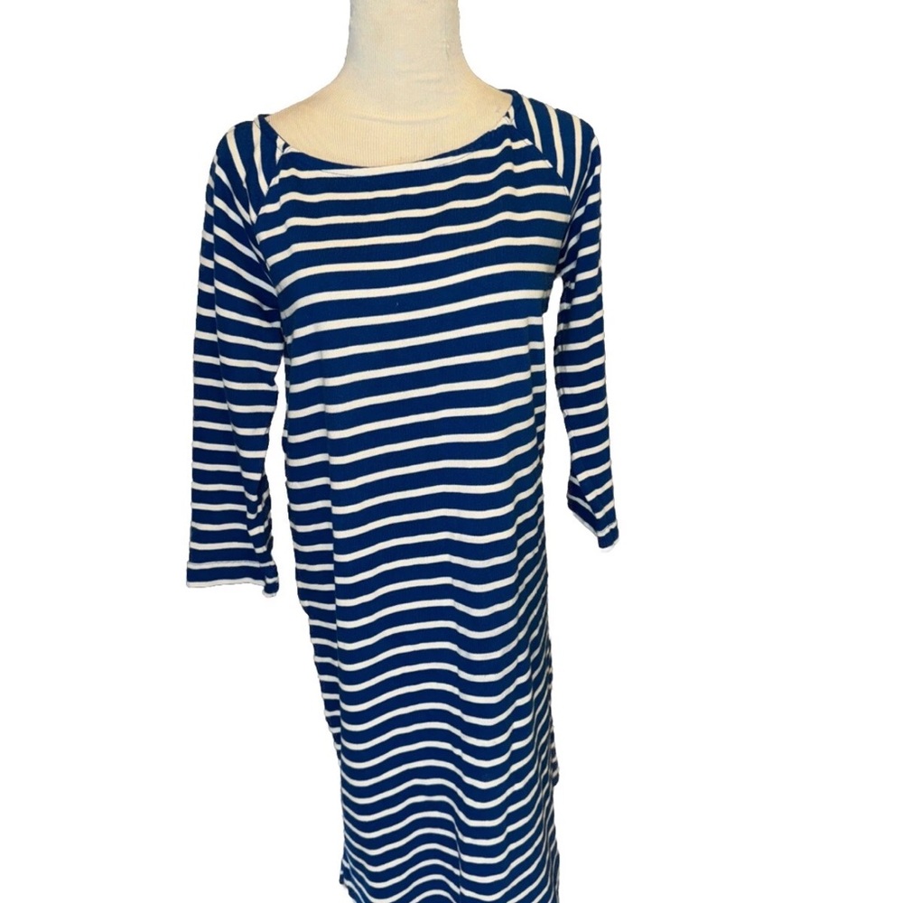 Gap Maternity Dress Blue White Stripe M